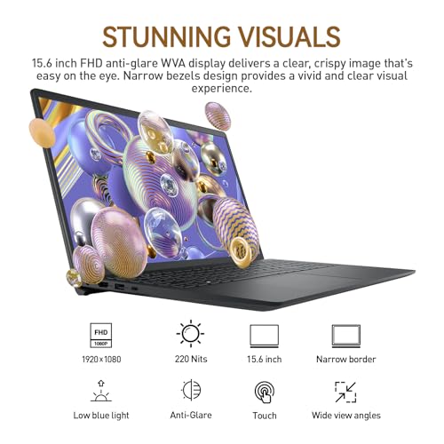 Image of Dell Inspiron 15 3000 Touchscreen Laptop Computer, 15.6 inch FHD IPS Touch Screen Business Laptop PC, 13th Gen Intel Core i5 (10-Cores), Windows 11 Pro | 10-Key | 64GB RAM 2TB SSD