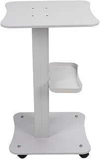 Salon Trolley Cart with Wheels 3 Tier Space Saving 50kg Load Capacity Wooden Rolling Cart for Tattoo Beauty Salon Beauty Rolling Trolley Cart Salon Cart Beauty Tray Storage Carts