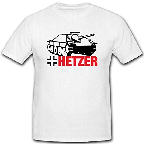 T-Shirt Hetzer Chasseur de Chars 38T Militaire Blanc XXXXXL