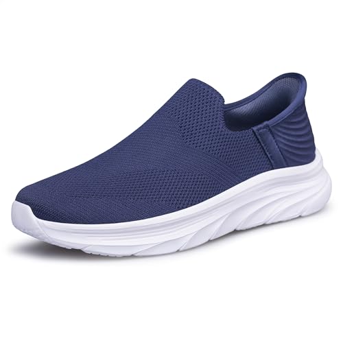 BQQ Men's Hands Free Slip on Walking Shoes Lightweight Comfortable Tennis Casual Non Slip Workout Sneakers Loafers4