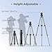 SMALLRIG 73''/186cm Heavy Duty Aluminum Alloy Video Tripod, Max Load 8kg (18lbs), Fluid Head with +85° to -78 Tilt Range, Compact Travel Tripod Weight 3.1kg(6.8lbs), Folded Height 88cm, AD-14-5440