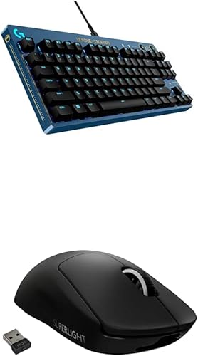 Logitech G PRO Teclado mecánico para juegos + mouse inalámbrico PRO X Superlight para juegos - Edición League of Legends