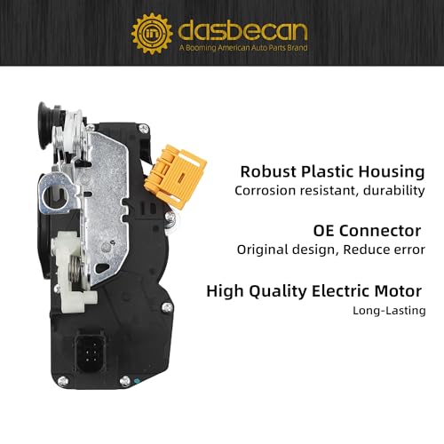 Image of Dasbecan Rear Right Door Lock Actuator Motor Compatible with Chevy Silverado Tahoe Suburban 1500 GMC Sierra Yukon XL Cadillac Escalade 2007-2009 Replaces 931-109 Rear Passenger Side