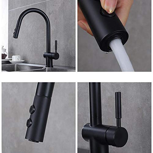 Robinet d'eau chaude et froide rétractable pour grand évier de cuisine - 8