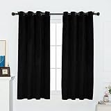 FY FIBER HOUSE Grommet Thermal Insulated Lush Decor Velvet Curtains Room Darkening Window Panel Set
