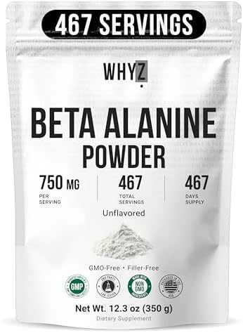 WHYZ Beta Alanine Powder Pure Beta Alanine Pre-Workout Supplement...