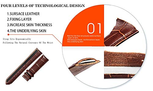 Cinturino Orologi Cuoio Genuino di Vitello