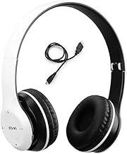 P47 Wireless Portable Gaming Headphone Microphone Stereo Card Support Bluetooth Headset (White)