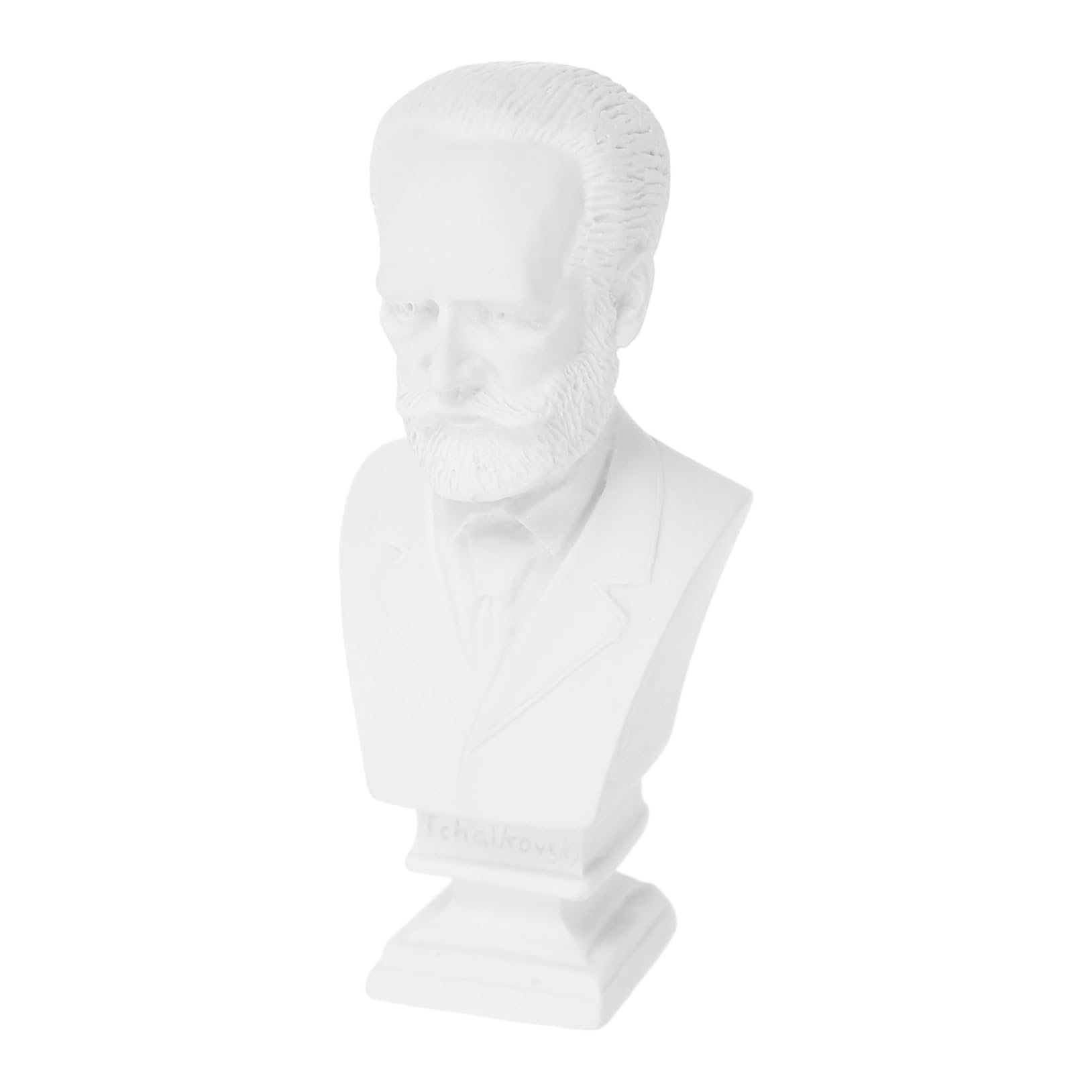 Garneck Resin Musician Bust Sculpture Lifelike Desktop Decoration for Shelves Multi-Purpose Display Photography Prop Adornment Miniature Figurine