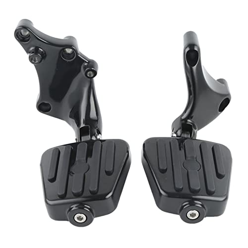 Planches à pied et crochets noirs pour moto Sportster