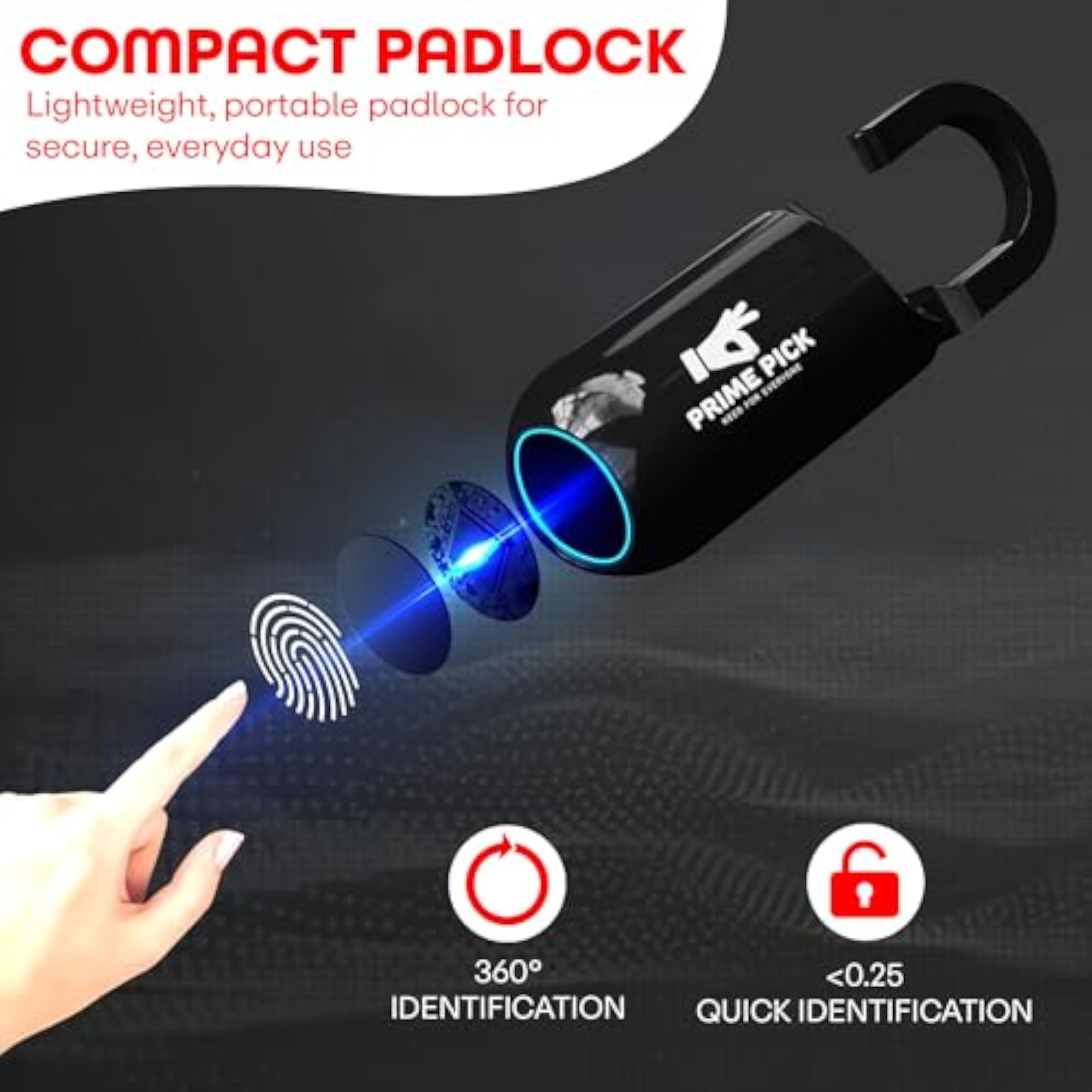 Secure Fingerprint Lock for Travel Luggage