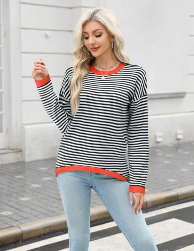 Image of Zeagoo Sweaters for Women Fall Outfits Trendy 2026 Long Sleeve Shirts Bussiness Casual Knit Pullover Sweater Tops