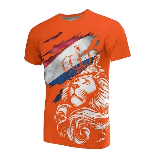 T-shirt de fan de football des Pays-Bas 2026, imprimé drapeau national, respirant, séchage rapide, sport, décontracté, pour homme, femme, enfant, 4#, 6XL