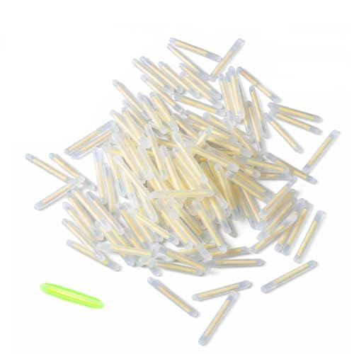 BaZuyunMd Knicklichter Angeln 100 Stück Glow Sticks Leuchtstab Durchmesser 3 0 mm Groß