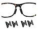 AM Landen 5 Pairs 2.5mm Black Non-Slip Silicone Stick on Nose Pads for Eyeglass Nose pad