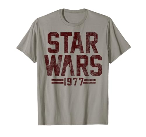 T-shirt Star Wars 1977 Darth Vader noir coton pour fan de science-fiction