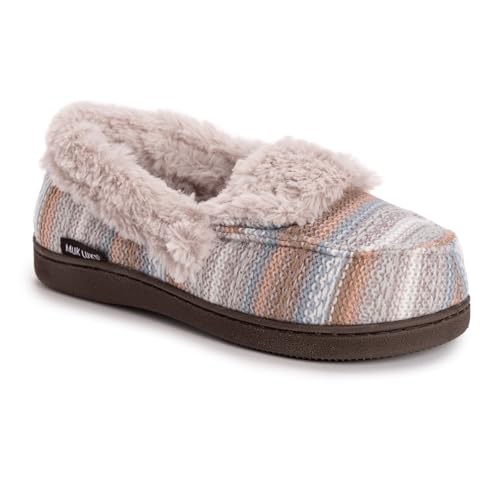 MUK LUKS Women's Anais Slipper, Light Purple, Small