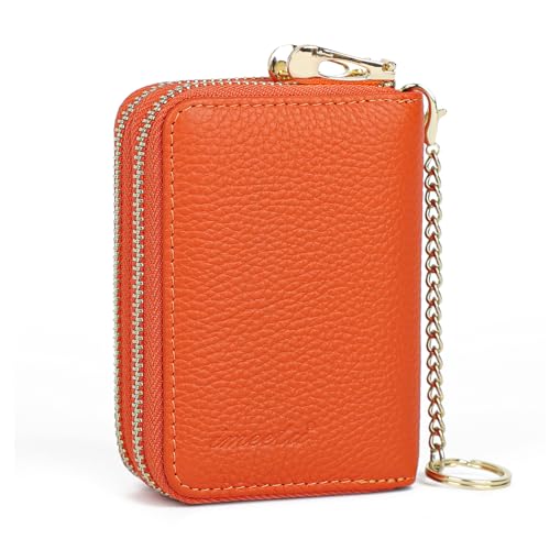 Image of imeetu Rfid Credit Card Holder,Genuine Leather Businese Card Case,Rfid Blocking Wallet for Women & Men