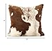 SARO LIFESTYLE Cowhide Design Faux Fur Pillow - Poly Filled