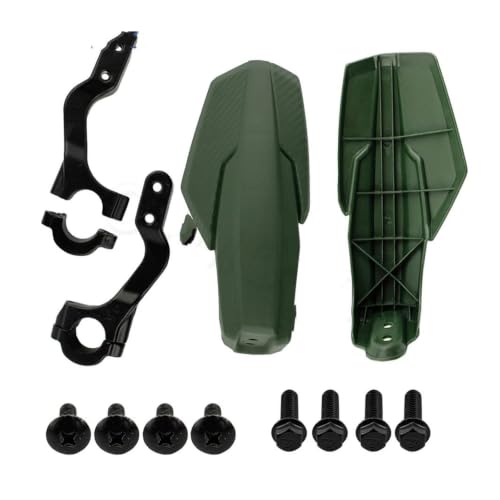 Protège-main moto Navi110 rouge bouclier guidon avec support - 4