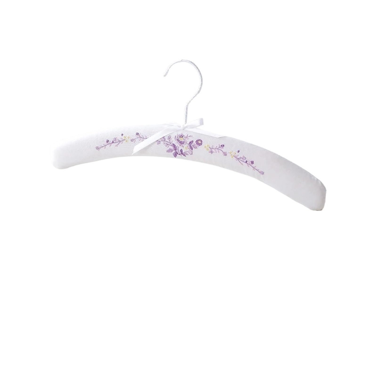 Printed Hanger White Hangers Wardrobe Clothing Storage Rack Organizer(B)