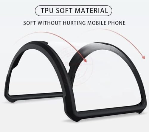 Image of BATCHONE Polycarbonate Shockproof Cover Case Compatible for Redmi A4 5G / Poco C75 5G 360 Degree Protection /Transparent Back Case (Black Bumper) (Pack of 1)