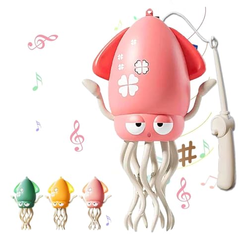 Image of Magic Dancing Octopus Toy - Smart Obstacle-Dodging Robot with LED Light Show & Music, USB Rechargeable Tummy Time Squid Toy for Babies | Electric Crawling Octopus | Interactive Gift for Kids 3+