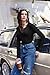 Ekouaer Womens Thermal Long Sleeve Shirts V-Neck Slim Fit Basic Going Out Ribbed Y2K Tops Black