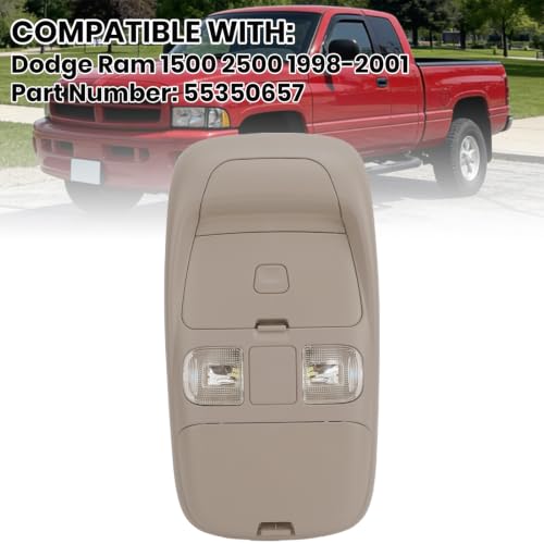 Lámpara LED de luz lectora para consola de techo Dodge Ram 1998-2002 miniatura 3