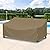 SunPatio Outdoor Couch Cover 80 Inch, Heavy Duty Waterproof 3-Seater Patio Sofa Cover with Seam Taped, Fade & Wind & Rip Resistant, 80" L x 36" W x 30" H, Taupe