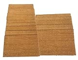 WoodByStu Plain Coir Doormat - Bulk - 18x30, 18"x30", 18 x 30, Blank Coir Door mat, Coconut (5 Pack 18x30)