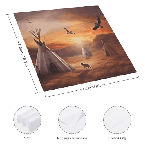 Set 2 Servilletas de Tela Reutilizables 18.7x18.7 pulg miniatura 2