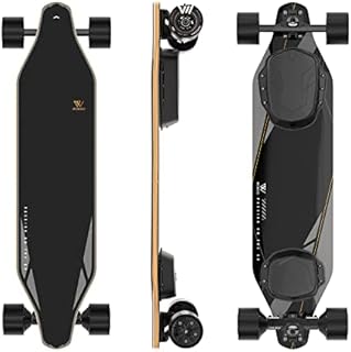 WOWGO 2S MAX Electric Skateboard with Wireless Remote Control, Top Speed 29 MPH E Longboard with Dual 550W Motors for Adults Teens, Long Range 14.3 Miles Style(90mm Wheels)