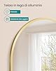SONGMICS Specchio Bagno, Specchio da Parete, ad Arco, Cornice in Alluminio, 91 x 61 cm, Pellicola di Sicurezza, Facile da Montare, Soggiorno Camera da Letto, Oro Pallido LWM011AB01 #3