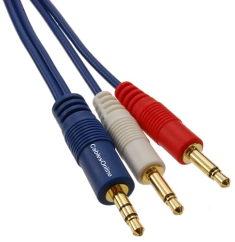 Cable 3.5mm TRS a Doble TS Mono 3 pies miniatura 7