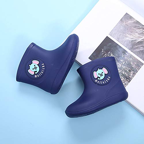 Toddler Rain Boots for Boys Girls, Waterproof 𝚜eamless Lightweight Rubber Boots Kids Rain Boots Outdoor Playing2