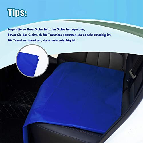 Wiederverwendbares Gleittuch für Betttransfer, Verwendung bei Transferhilfe, bariatrischer Transfer, Transfer für ältere Menschen. (90x68cm)