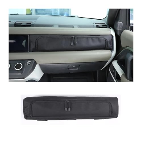 VFEBTSD Bolsa organizadora central para salpicadero de coche, compatible con Land Rover Defender 90 110 2020-2024, bolsa organizadora de almacenamiento, accesorios y piezas interiores (estilo 2)