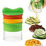 Material de seguridad: cuchillas de acero inoxidable de calidad alimentaria y materiales ABS sin BPA son tu mejor opción. El diseño de la funda reduce los peligros innecesarios del cortador de verduras y puede cortar de forma segura y precisa.