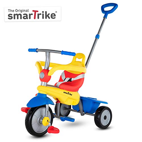 smarTrike Breeze Toddler Tricycle for 1,2,3 Year Olds - 3 in 1 Multi-Stage