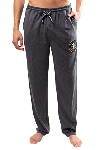 Ultra Game NBA Utah Jazz Mens Sleepwear Super Soft Pajama Loungewear Pants, Heather Gray, Medium
