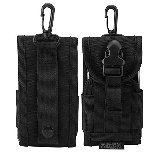 Outdoor Phone Bag-Nylon Lightweight Military Outdoor Phone Storage Bag Intercom Pouch with Hook