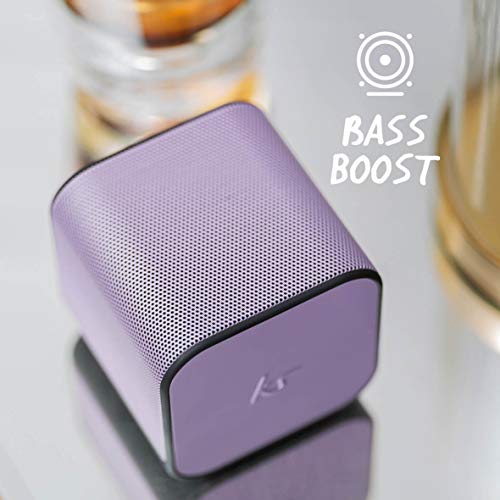 Image of KitSound Boom Cube Metallic Portable Rechargeable Wireless Bluetooth Speaker, Rose Gold