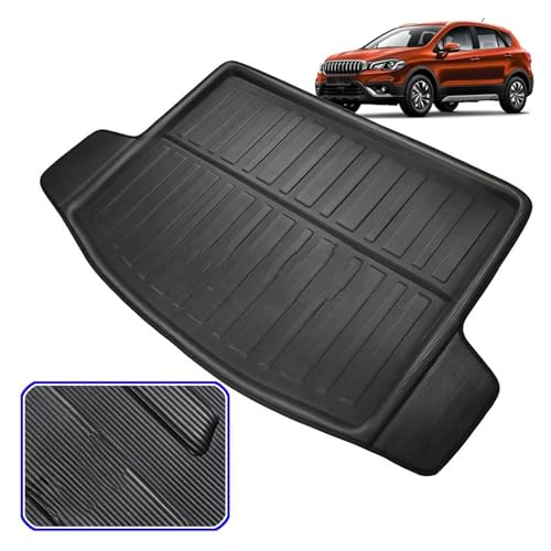 Esterilla Trasera Maletero Bandeja con Revestimiento para Maletero Almohadilla Protectora Alfombra para Suzuki para SX4 para S-Cross para Crossover 2014-2018 Maletero Alfombra Alfombrilla - imagen 2