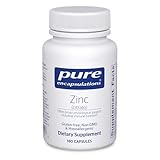 Pure Encapsulations Zinc (Citrate) - for Immune System, Tissue Development & Metabolism* - Mineral Supplement with Enzymes - Highly Absorbable Zinc - Vegan & Non-GMO - 180 Capsules