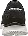 Skechers Men's Equalizer Persistent Slip-On Sneaker, Black/White, 10 M US