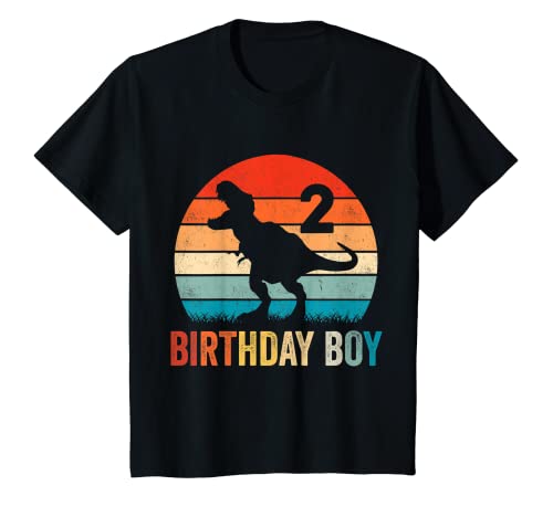 Enfant 2 Year Old Shirt 2nd Birthday Boy T Rex Dinosaur T-Shirt
