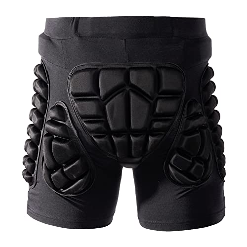 HYSENM Schutzhosen Kinder Snowboard Shorts Herren Damen Protektorhose 3D Gepolstert Schutz Gear Schutzausrüstung Schutzkleidung Hüfte für Ski Skifahren Radfahren Skating