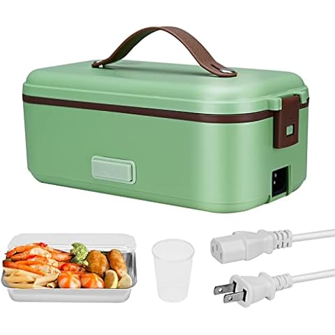 DUTTY Fiambrera eléctrica de acero inoxidable portátil 600ML Cover