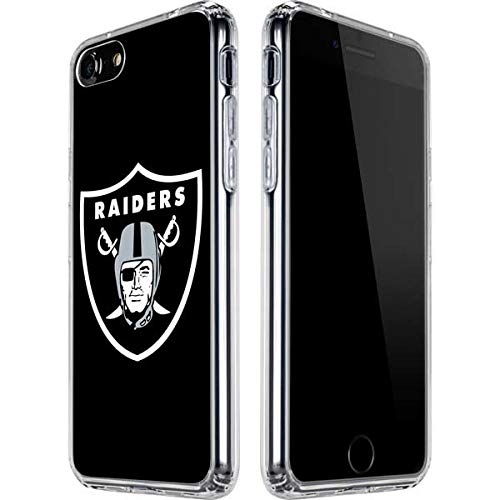 Skinit Clear Phone Case Compatible with iPhone SE (2nd & 3rd Gen) - Officially Licensed NFL Las Vegas Raiders Large Logo Design